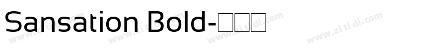Sansation Bold字体转换